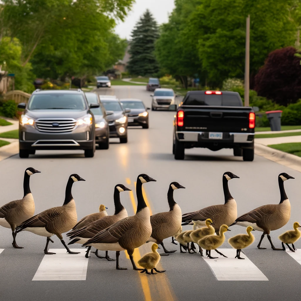 Heartless Act on Ridge Road: Geese Run Over in Hinckley