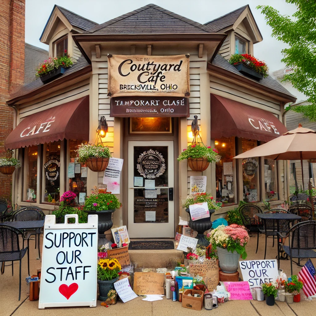 Courtyard Café Temporarily Closes Due to Fire; Community Launches GoFundMe to Support Staff
