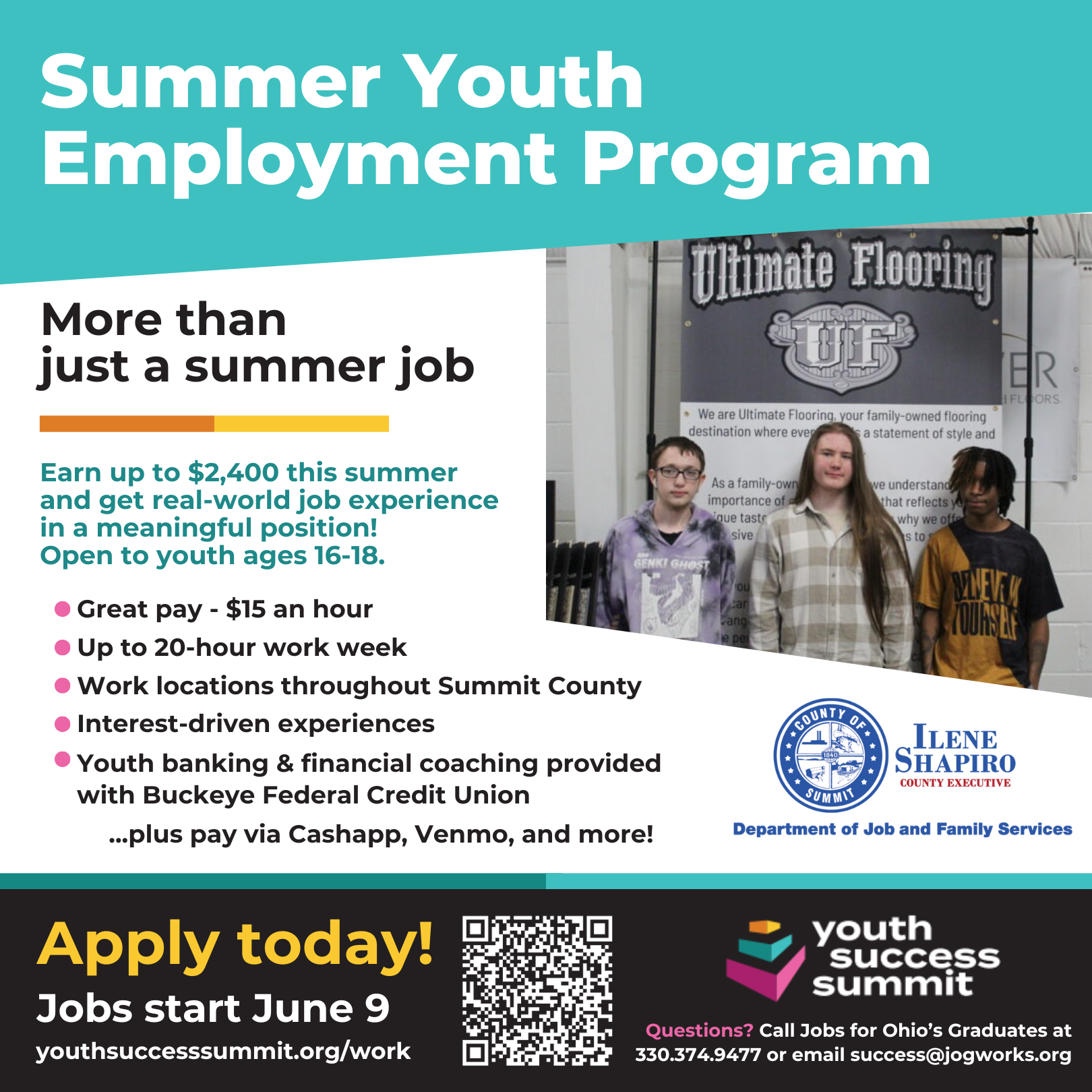 SUMMIT COUNTY LAUNCHES 2025 SUMMER YOUTH EMPLOYMENT PROGRAM