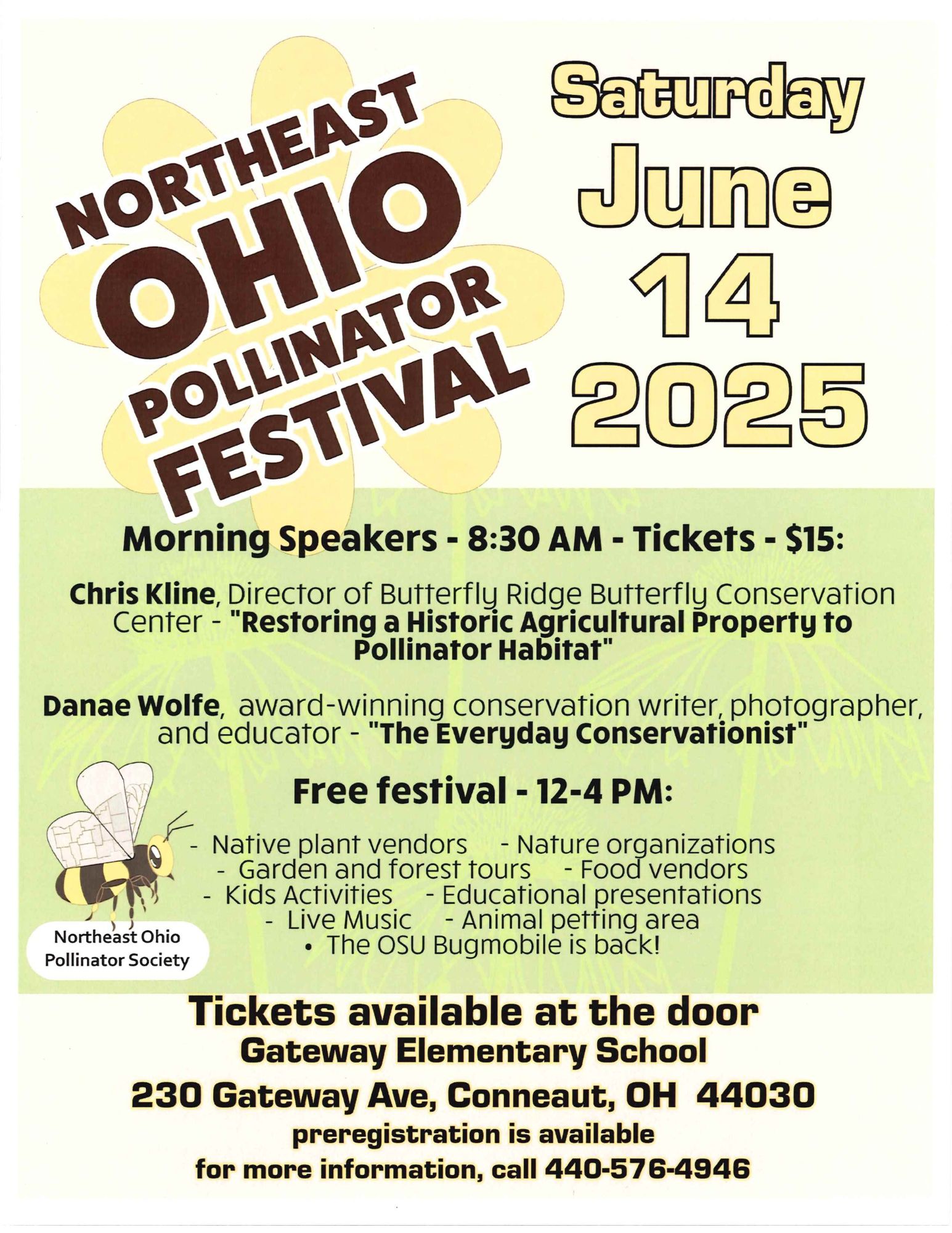 Northeast Ohio Pollinator Festival Returns to Conneaut on June 14