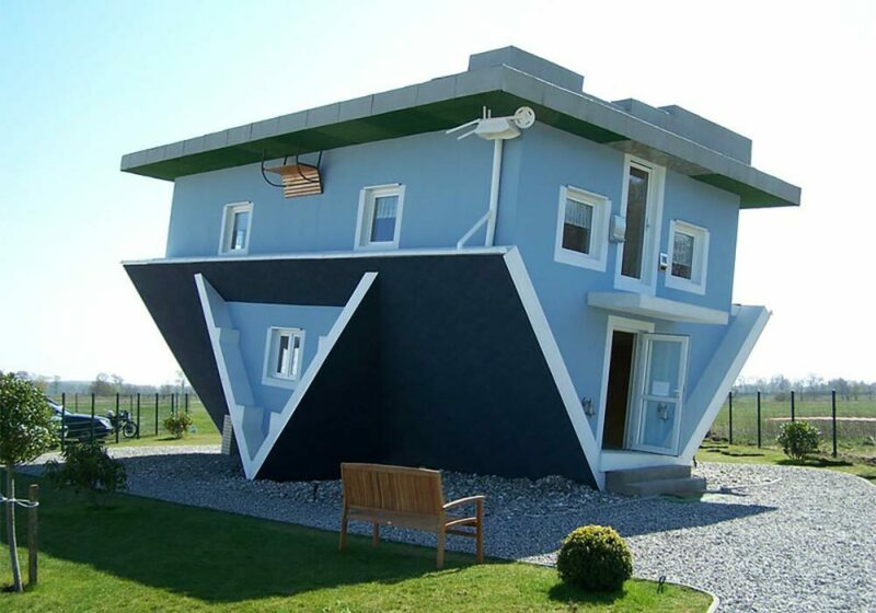 German Resort Town Features Gravity-Defying Upside-Down House