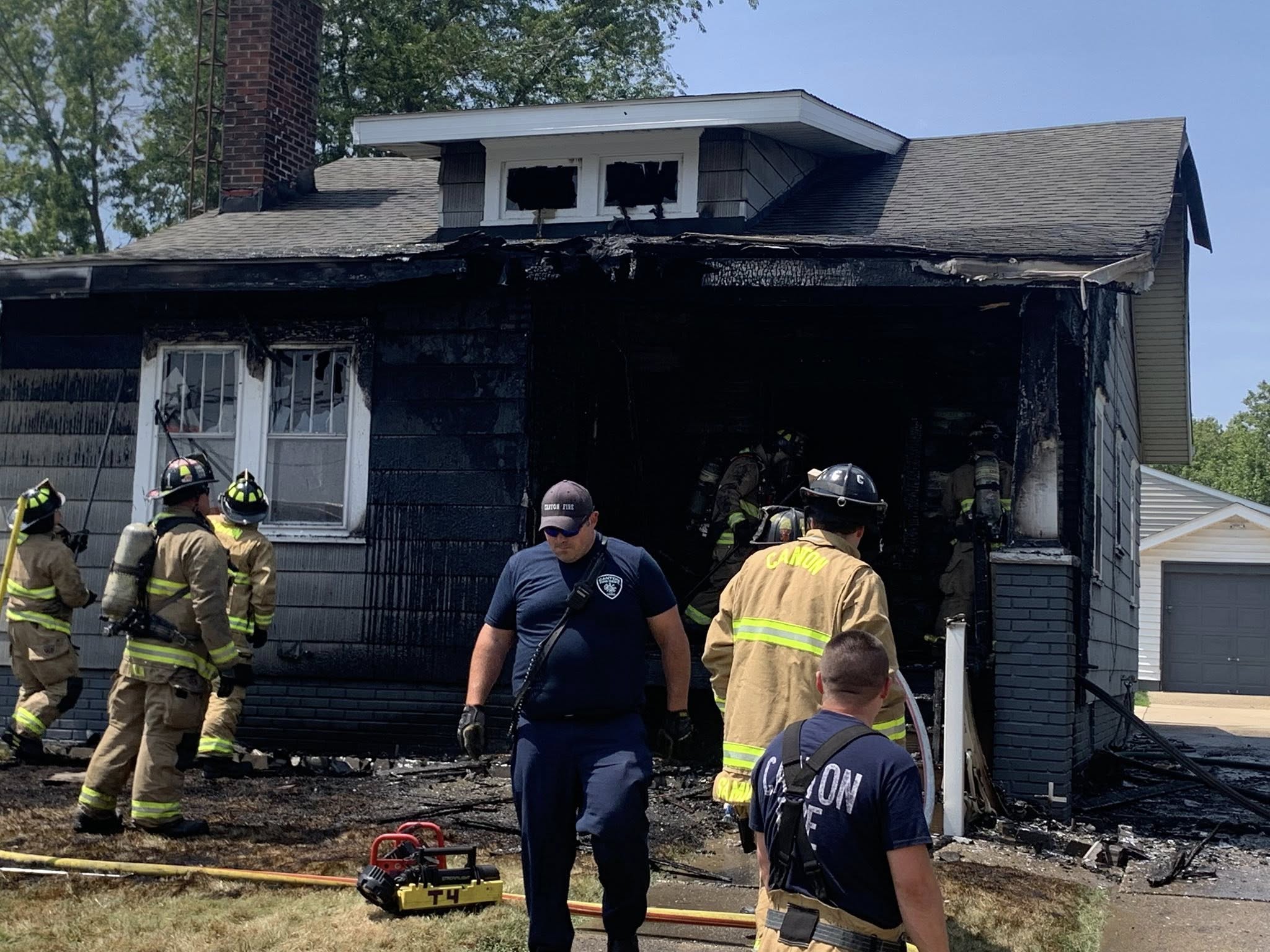 Canton Fire Department Quickly Contains House Fire on Kirby Avenue NE
