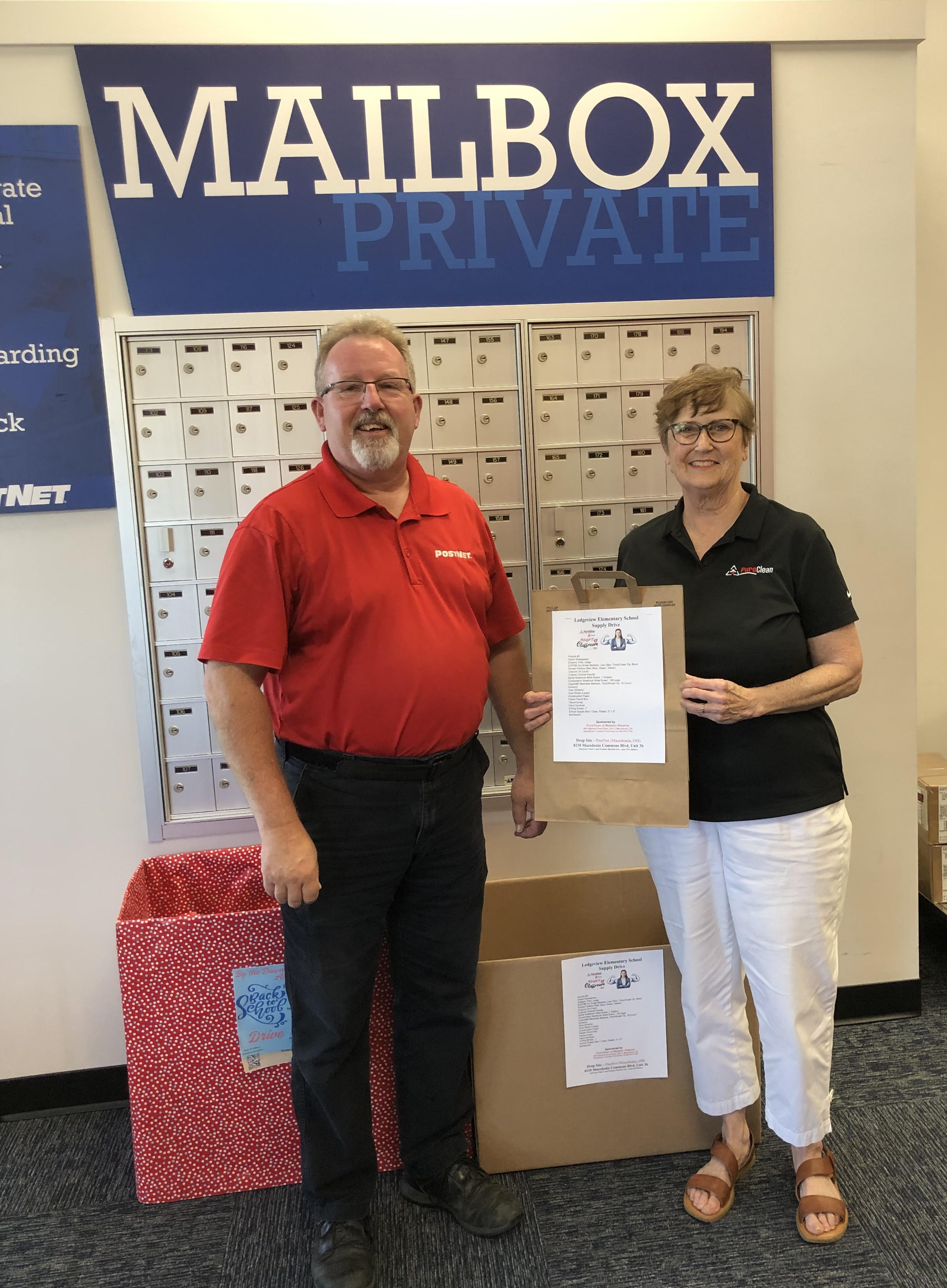 PuroClean Partners with PostNet for Final Days of Ledgeview Elementary Supply Drive