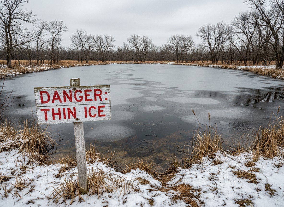 Water Emergency: Valley City Pond Drowning, Rescue Response, Ice Safety Warnings