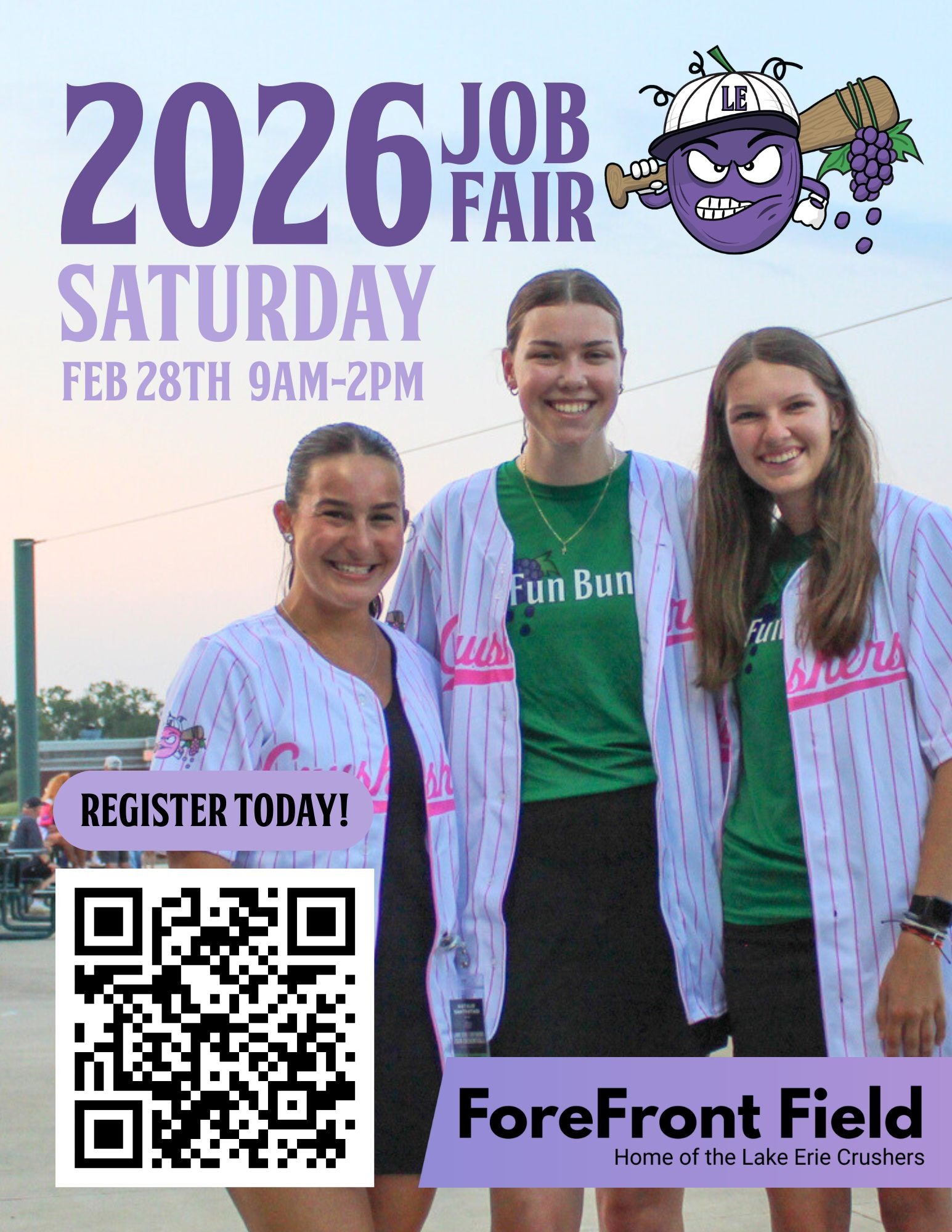 Job Fair: Lake Erie Crushers Seek Seasonal Staff, Interns, and Operations Support