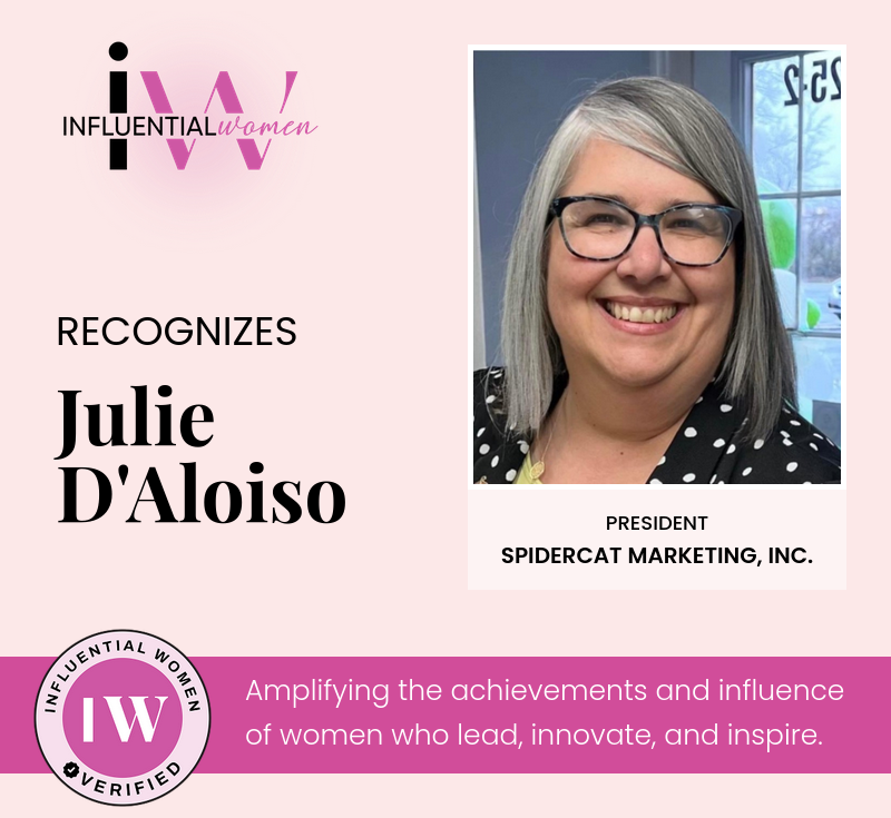 Business Feature: Julie D’Aloiso Recognized on InfluentialWomen.com for Digital Innovation and Media Leadership