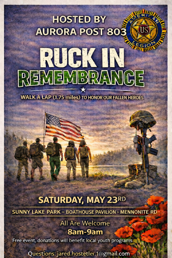 COMMUNITY EVENT: Ruck in Remembrance, Honor Fallen Heroes, and Support Youth Programs