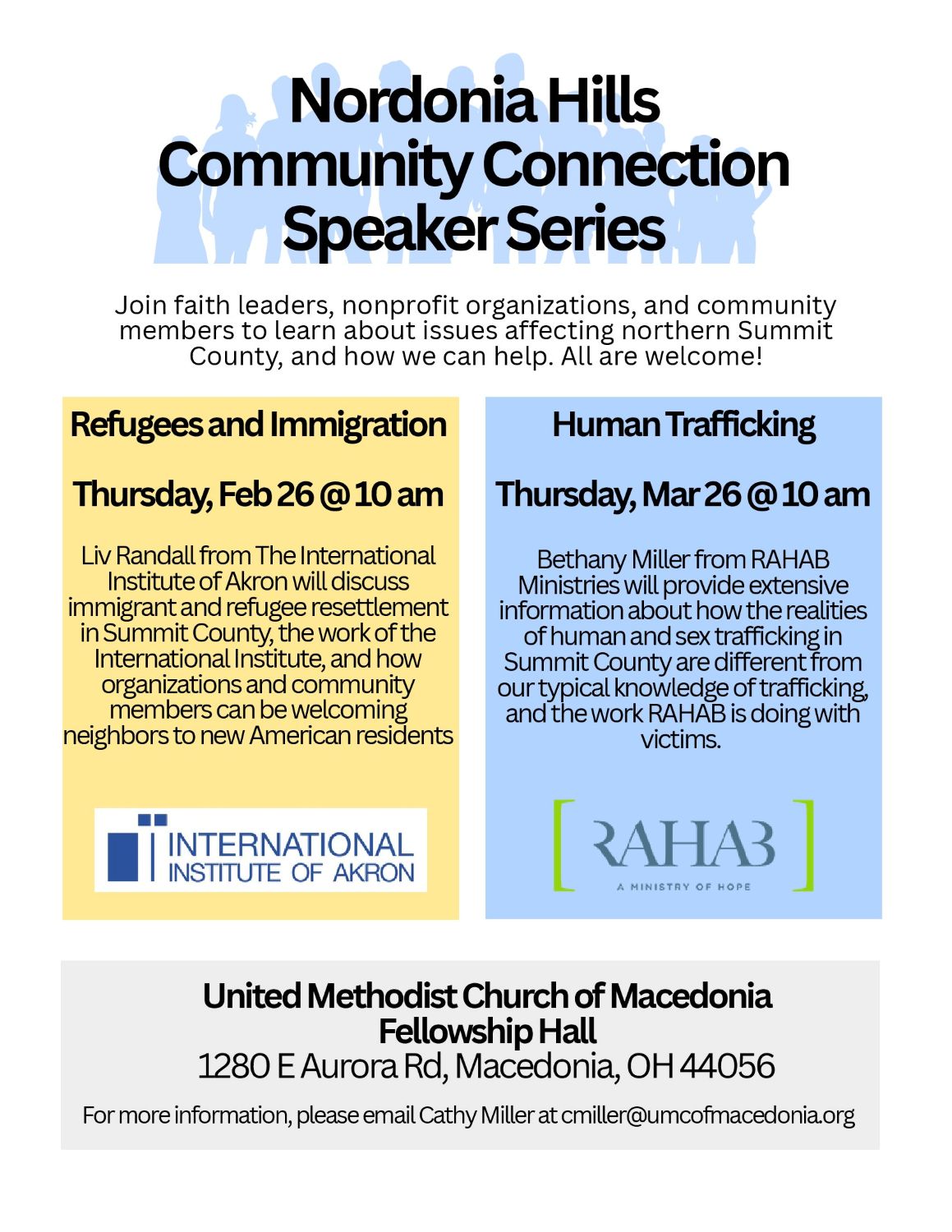 Community Meeting Regarding Human Trafficking Realities, RAHAB Ministries, and Summit County Support